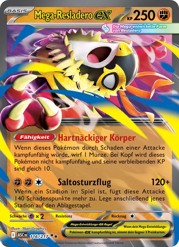 Mega-Resladero-ex Erhabene Helden 116/217