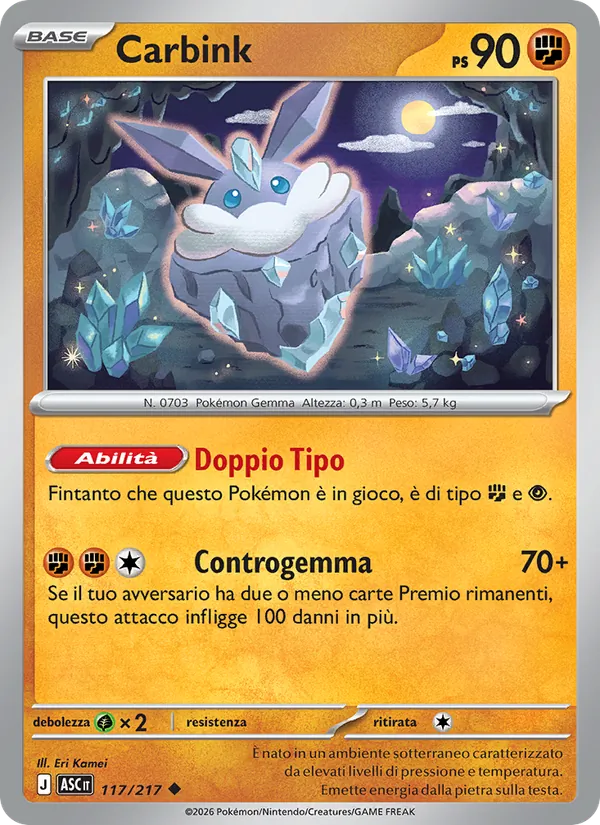 Carbink Ascesa Eroica 117/217