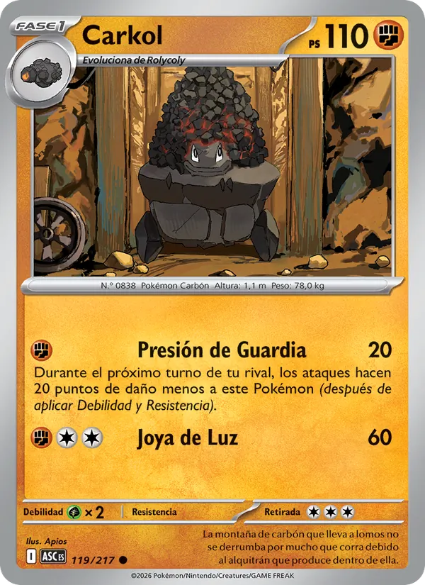 Carkol Héroes Ascendentes 119/217