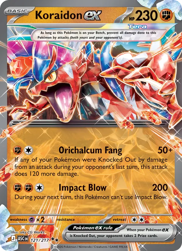Koraidon ex Ascended Heroes 121/217