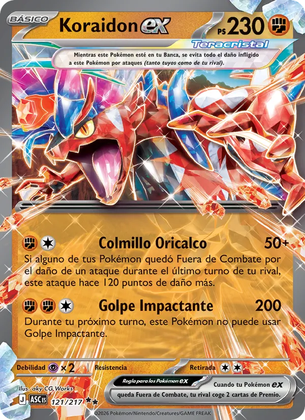 Koraidon ex Héroes Ascendentes 121/217