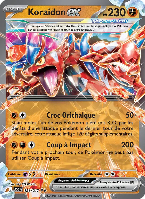 Koraidon-ex Héros Transcendants 121/217
