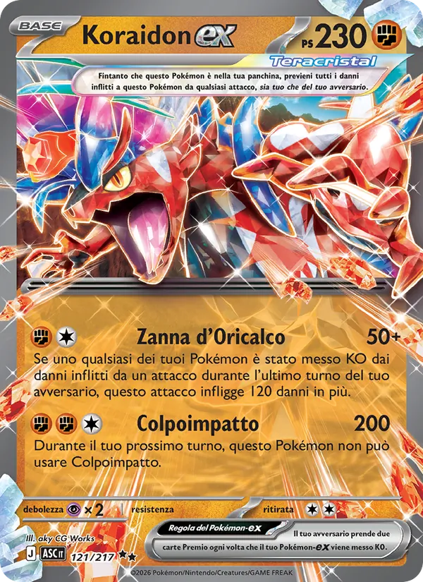 Koraidon-ex Ascesa Eroica 121/217
