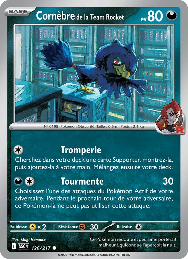 Cornèbre de la Team Rocket Héros Transcendants 126/217