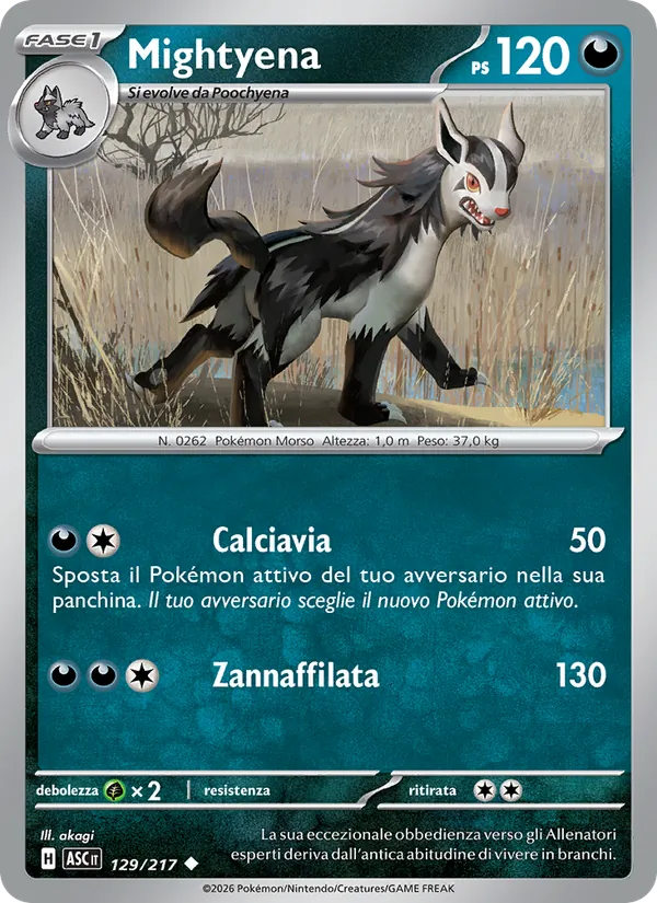 Mightyena Ascesa Eroica 129/217