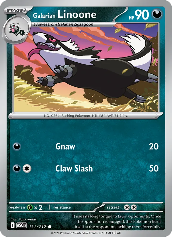 Galarian Linoone Ascended Heroes 131/217