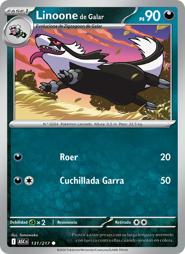 Linoone de Galar Héroes Ascendentes 131/217