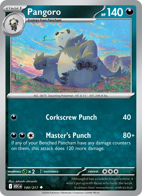 Pangoro Ascended Heroes 140/217
