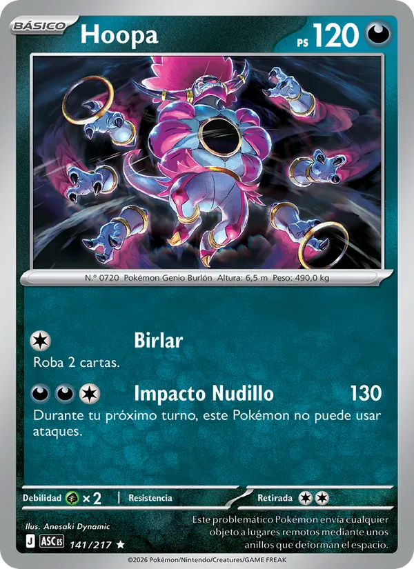 Hoopa Héroes Ascendentes 141/217