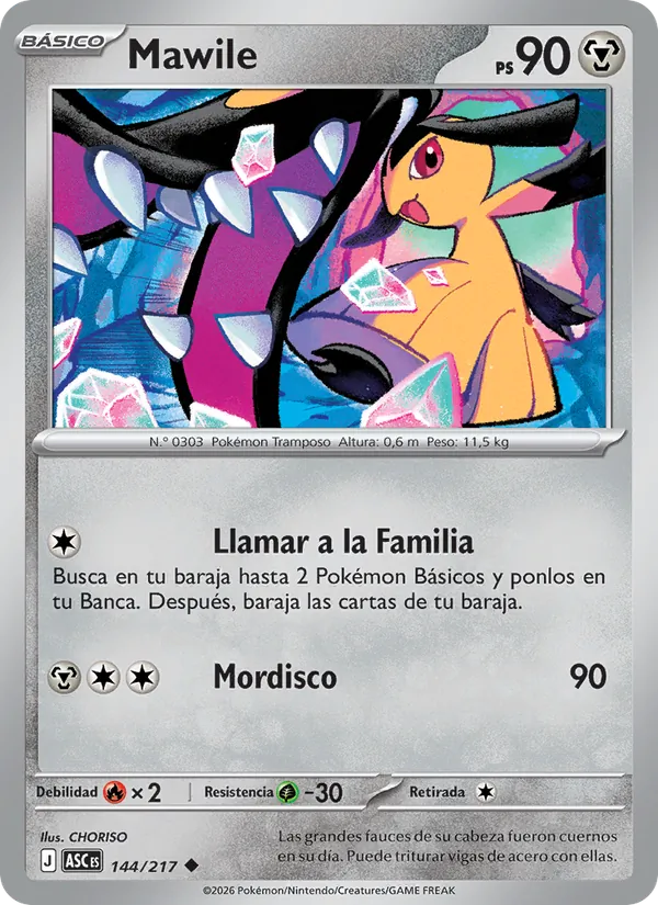 Mawile Héroes Ascendentes 144/217
