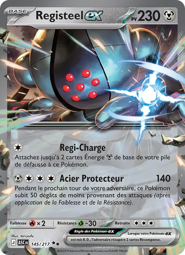 Registeel-ex Héros Transcendants 145/217