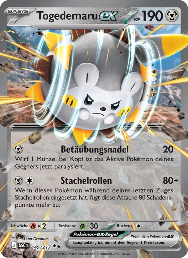 Togedemaru-ex Erhabene Helden 149/217