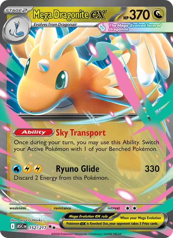 Mega Dragonite ex Ascended Heroes 152/217