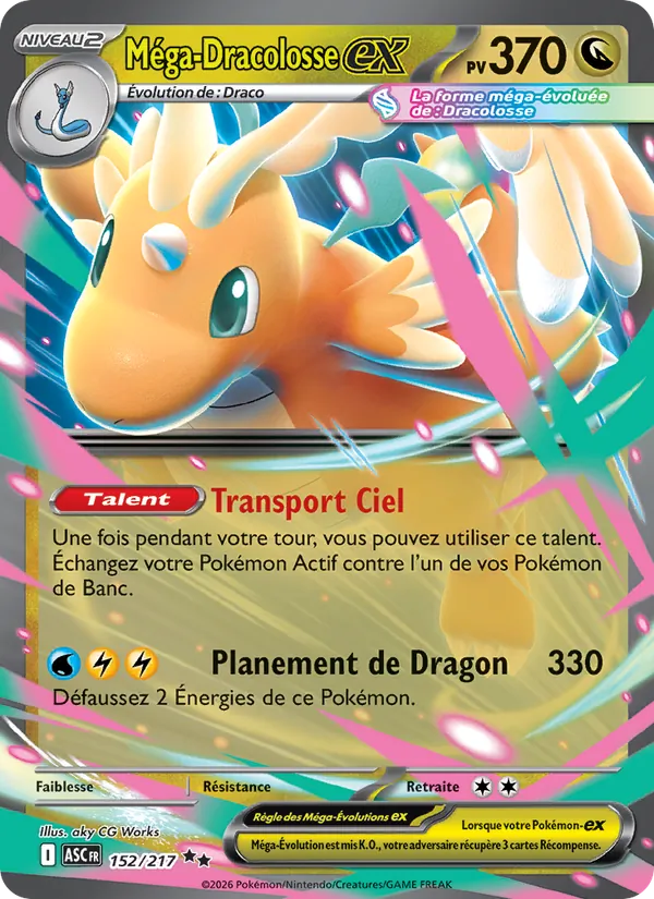 Méga-Dracolosse-ex Héros Transcendants 152/217