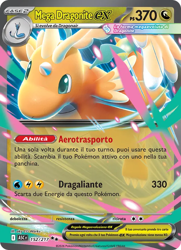Mega Dragonite-ex Ascesa Eroica 152/217