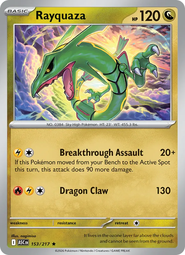 Rayquaza Ascended Heroes 153/217