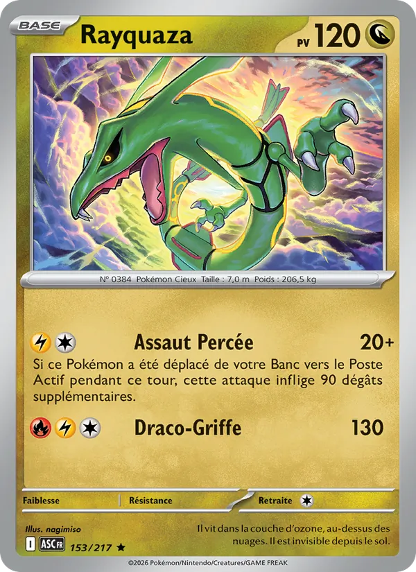 Rayquaza Héros Transcendants 153/217