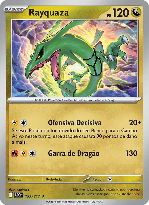 Rayquaza Heróis Excelsos 153/217