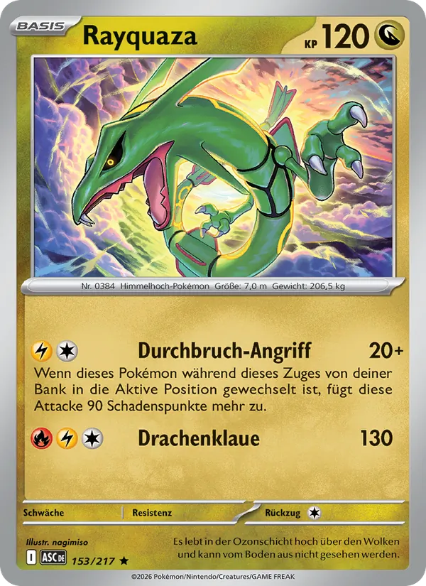 Rayquaza Erhabene Helden 153/217