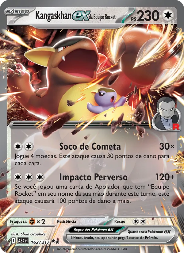 Kangaskhan ex da Equipe Rocket Heróis Excelsos 162/217