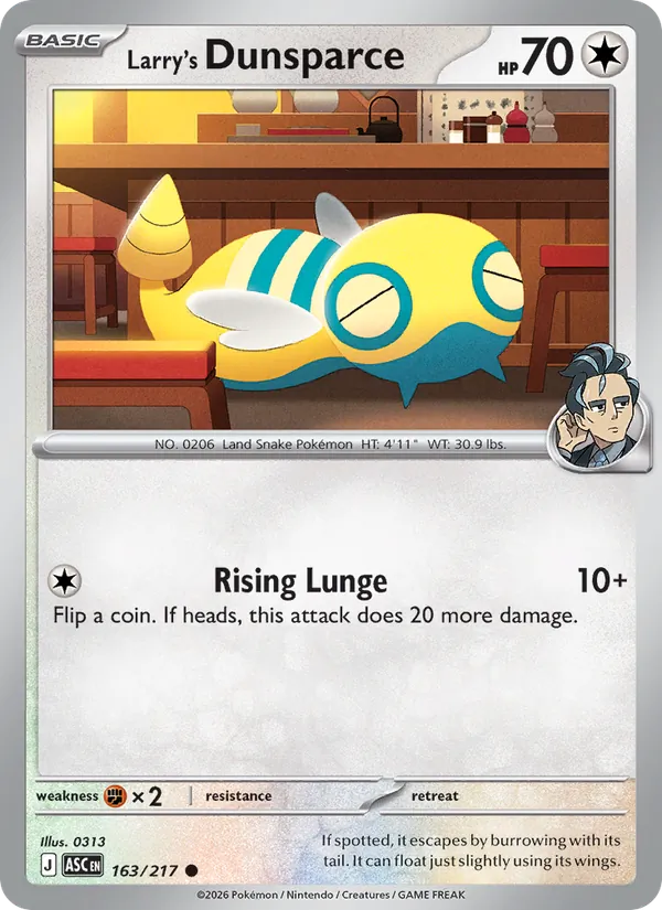 Larry's Dunsparce Ascended Heroes 163/217