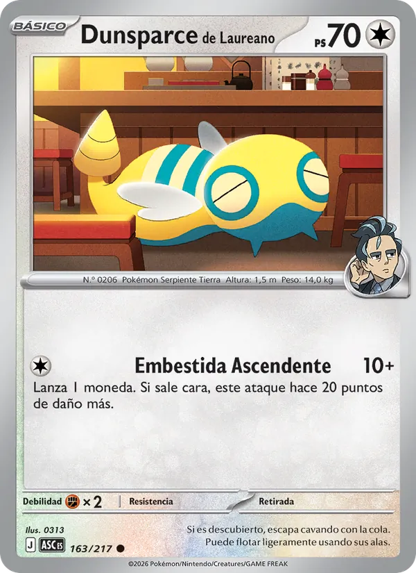 Dunsparce de Laureano Héroes Ascendentes 163/217