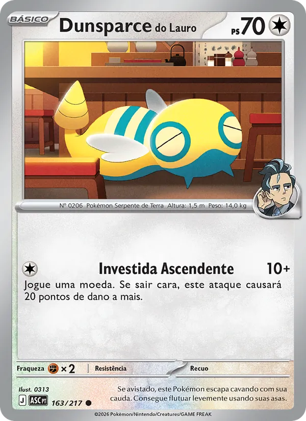 Dunsparce do Lauro Heróis Excelsos 163/217