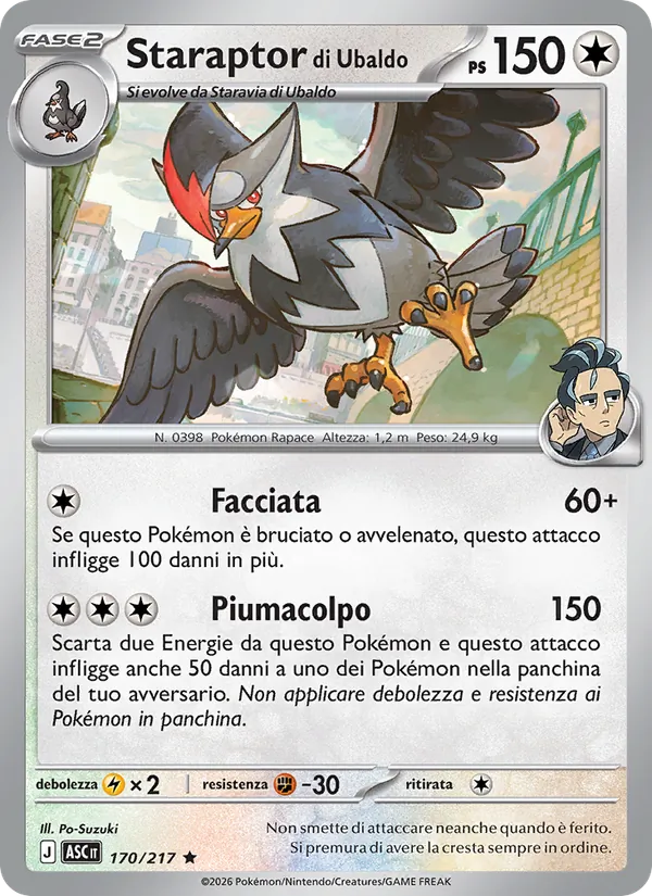 Staraptor di Ubaldo Ascesa Eroica 170/217