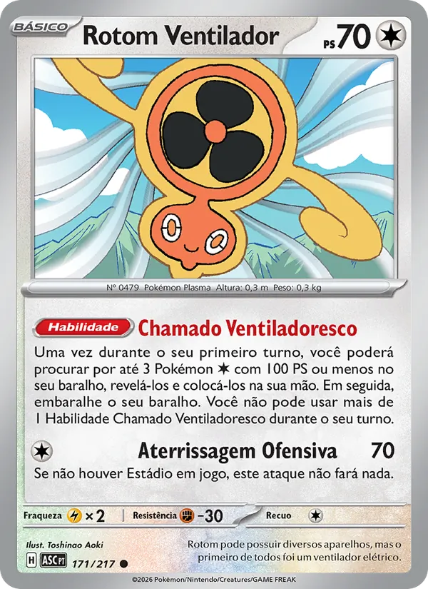 Rotom Ventilador Heróis Excelsos 171/217