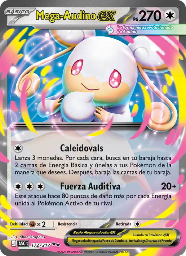 Mega-Audino ex Héroes Ascendentes 172/217