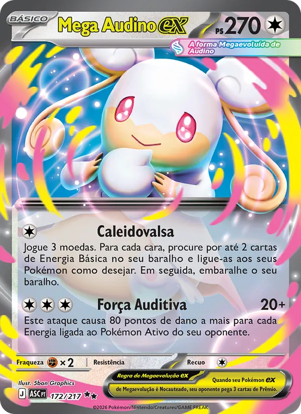 Mega Audino ex Heróis Excelsos 172/217