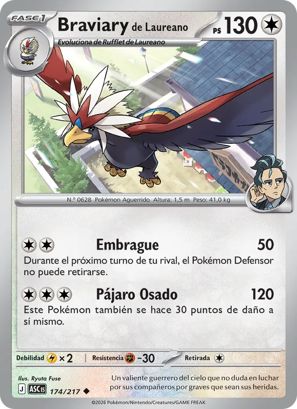 Braviary de Laureano Héroes Ascendentes 174/217