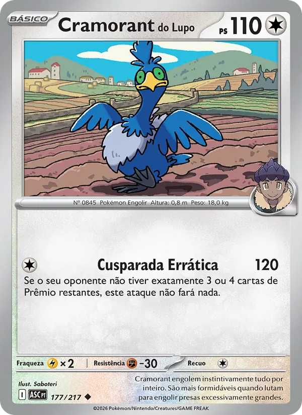 Cramorant do Lupo Heróis Excelsos 177/217