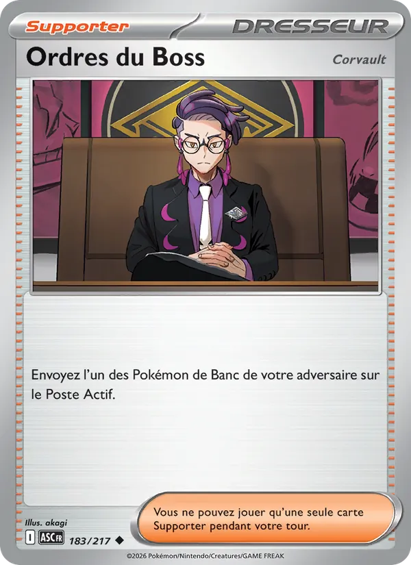 Ordres du Boss Héros Transcendants 183/217