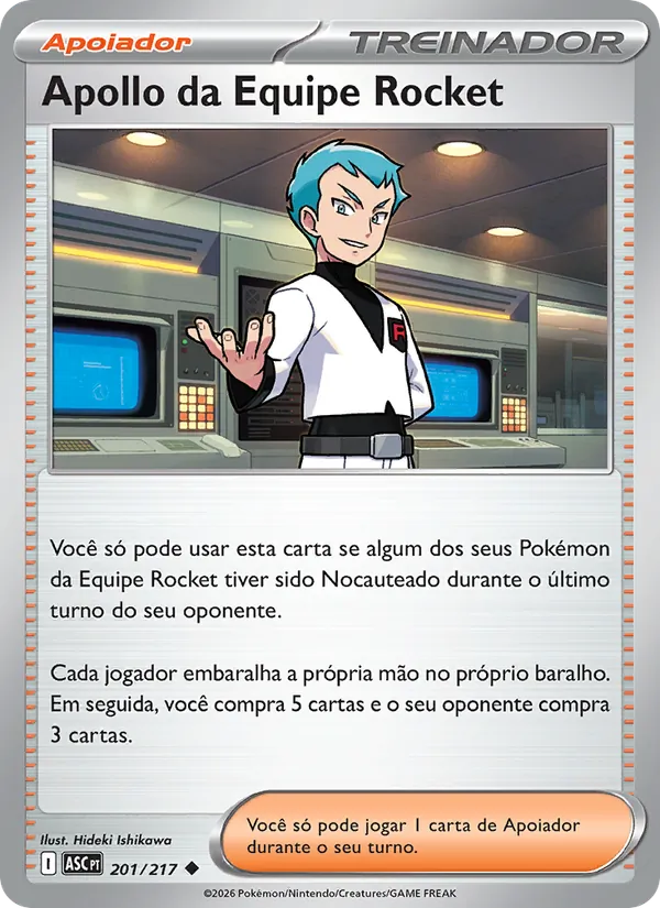 Apollo da Equipe Rocket Heróis Excelsos 201/217