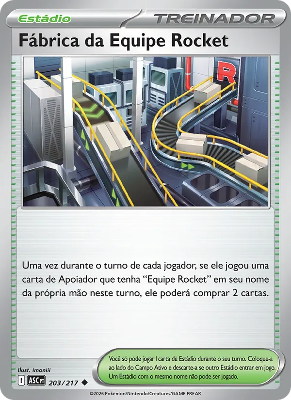 Fábrica da Equipe Rocket Heróis Excelsos 203/217