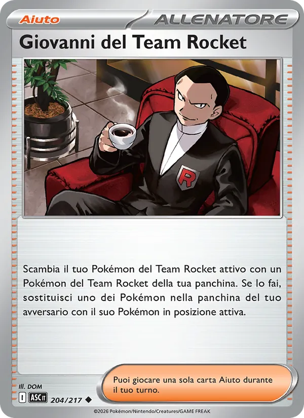 Giovanni del Team Rocket Ascesa Eroica 204/217