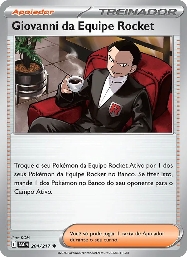 Giovanni da Equipe Rocket Heróis Excelsos 204/217