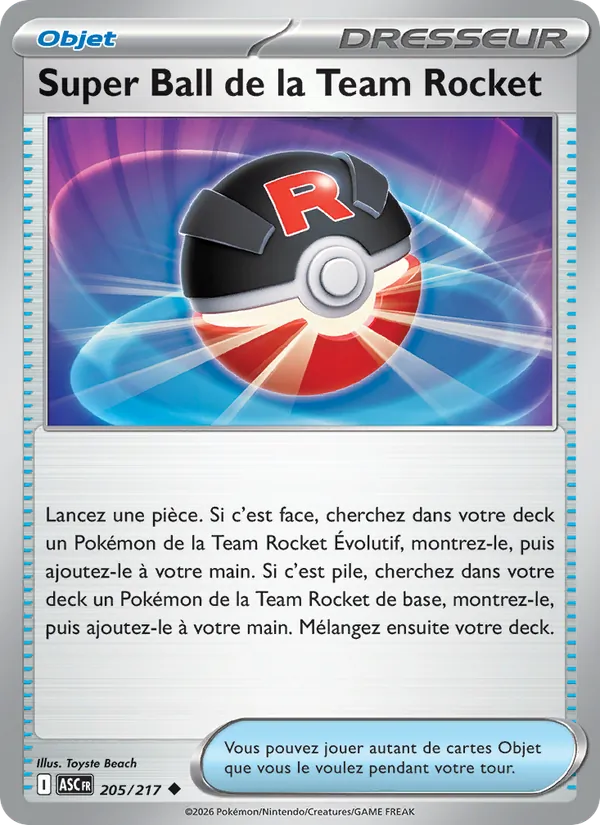 Super Ball de la Team Rocket Héros Transcendants 205/217