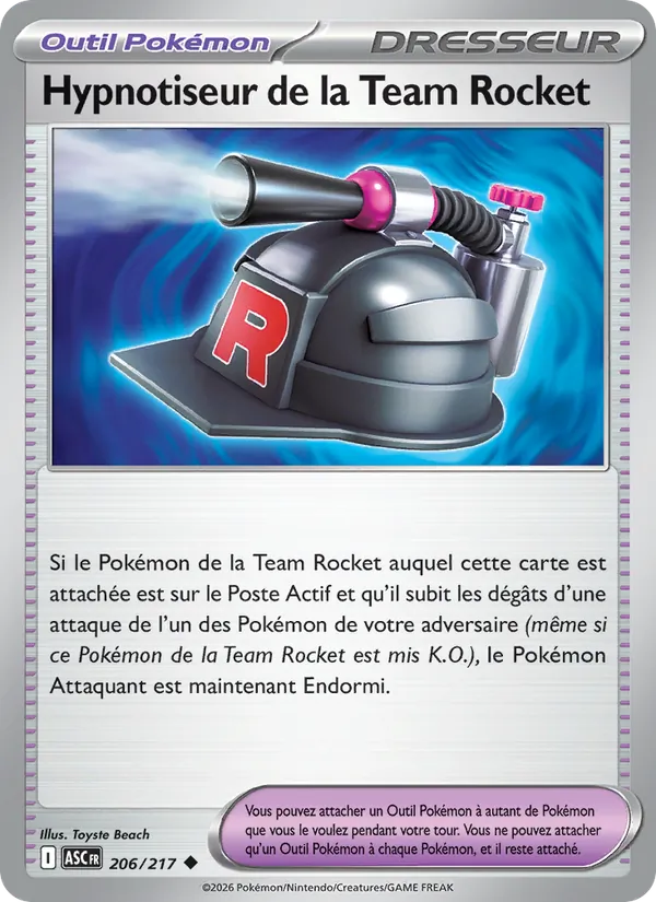 Hypnotiseur de la Team Rocket Héros Transcendants 206/217