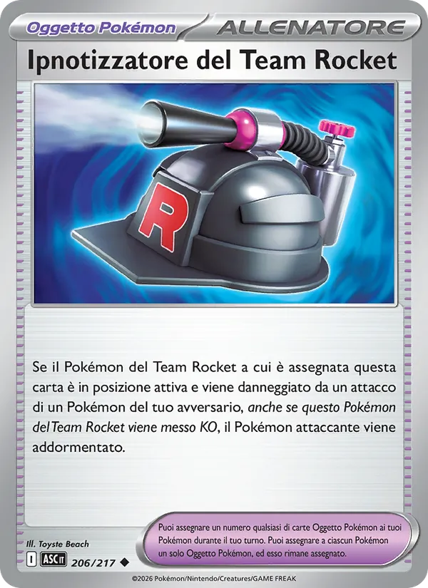 Ipnotizzatore del Team Rocket Ascesa Eroica 206/217