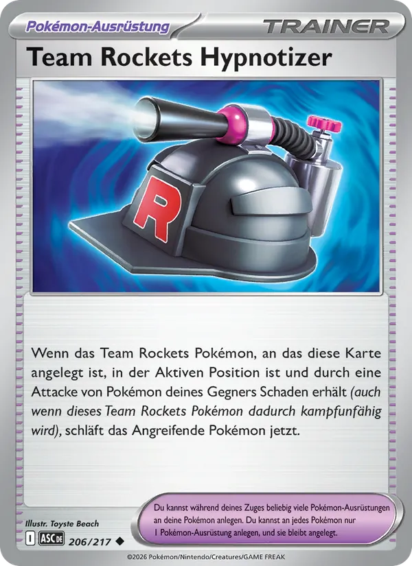 Team Rockets Hypnotizer Erhabene Helden 206/217