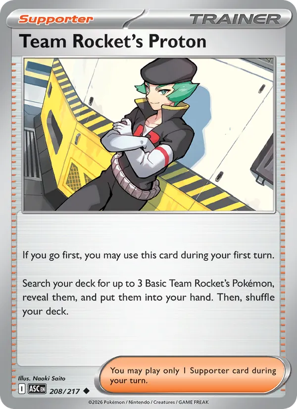 Team Rocket's Proton Ascended Heroes 208/217