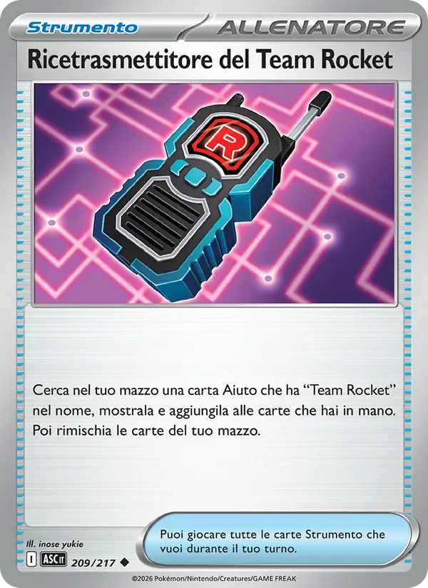 Ricetrasmettitore del Team Rocket Ascesa Eroica 209/217