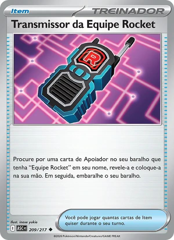 Transmissor da Equipe Rocket Heróis Excelsos 209/217