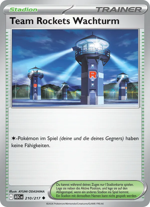 Team Rockets Wachturm Erhabene Helden 210/217