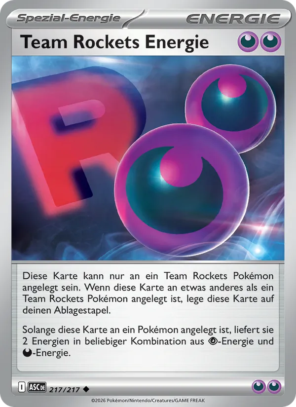Team Rockets Energie Erhabene Helden 217/217