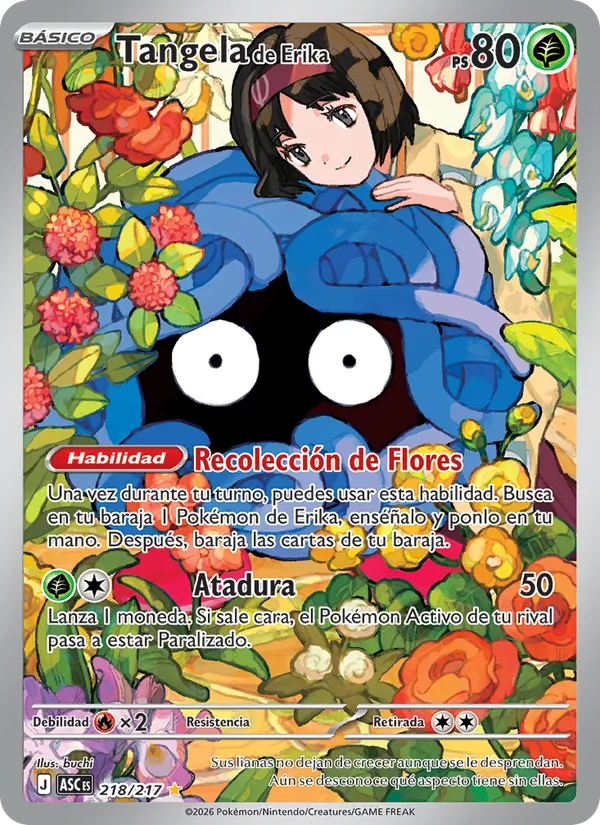 Tangela de Erika Héroes Ascendentes 218/217