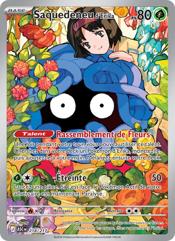 Saquedeneu d'Erika Héros Transcendants 218/217