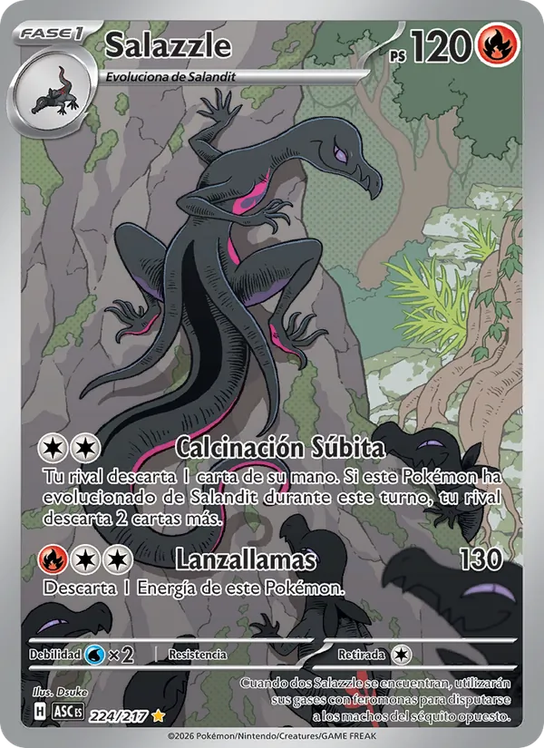 Salazzle Héroes Ascendentes 224/217